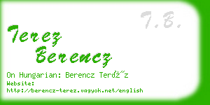 terez berencz business card